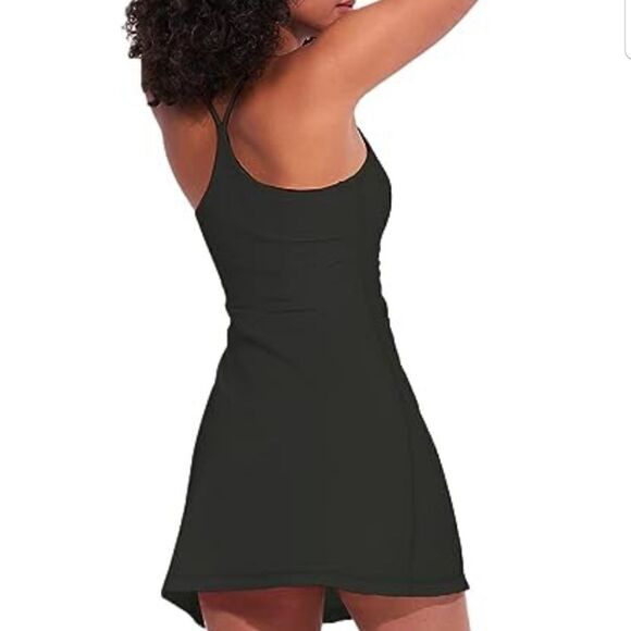 COOLRUN Women's Tennis Dress with Built-in Bra Sleeveless Exercise Workout XL - Picture 3 of 15